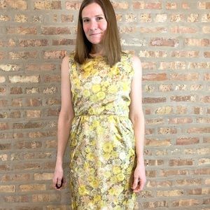 Vintage Wiggle Floral Dress